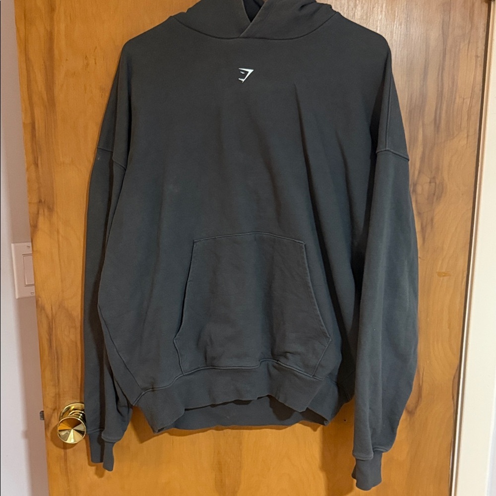 Gymshark Women’s Dark Charcoal Hoodie with Small Logo